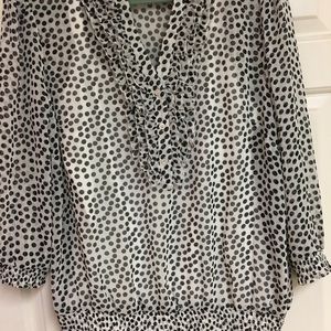 BFA Classics Black/White Polka Dot Blouse
